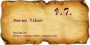 Veres Tibor névjegykártya